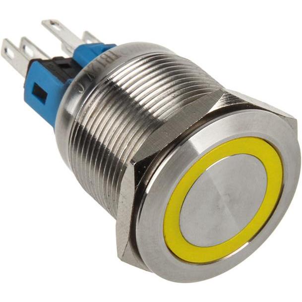 DimasTech Vandalismusschalter/-taster 22mm, Taster + Schalter, Silber
