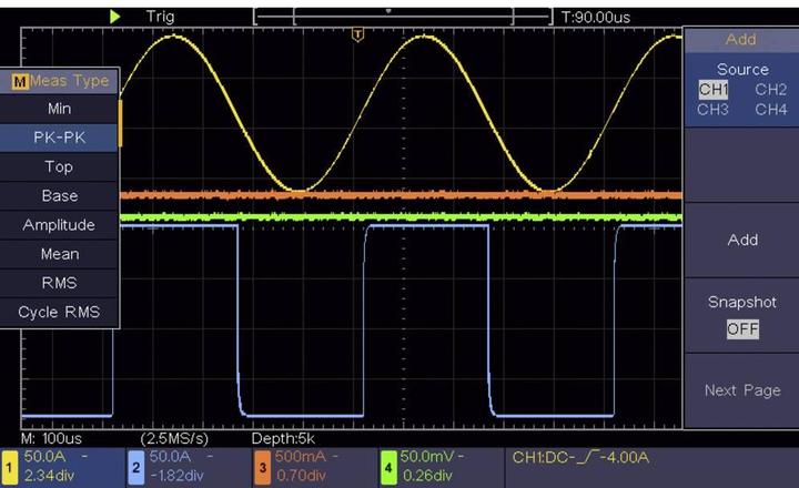 Actual product image Voltcraft Digital oscilloscope (CAT II 600V)