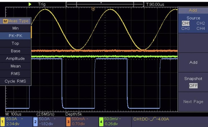 Actual product image Voltcraft Digital oscilloscope (CAT II 600V)