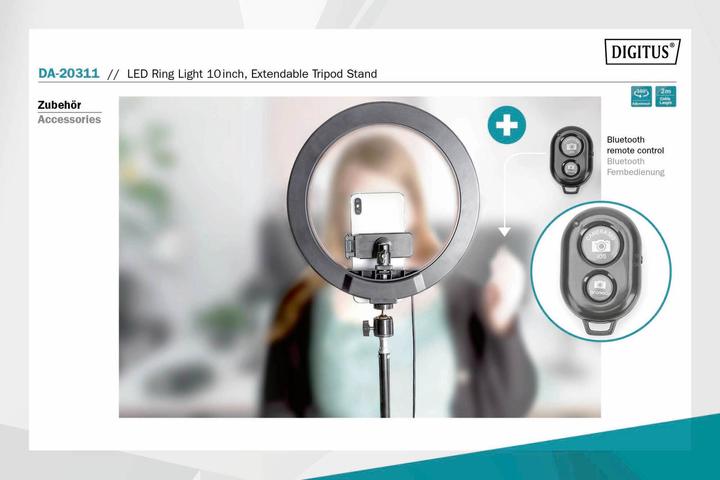 Produktbild Digitus SMZ Ringlicht mit Ständer (Ringlicht)