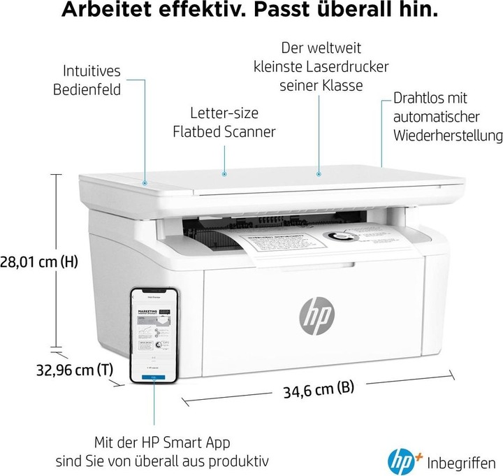 Productafbeelding HP LaserJet M140we (Laser, Zwart-wit)