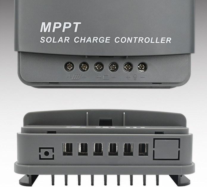 Actual product image Qoltec Solar MPPT charge controller with temperature sensor 20A |12V/24V | LCD display | 2 x USB