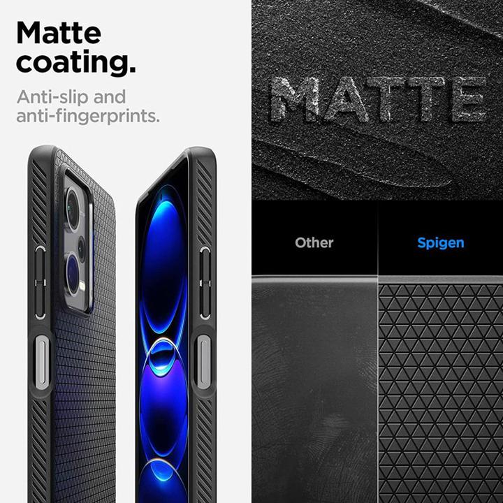 Produktbild Spigen Liquid Air - Etui do Xiaomi Redmi Note 12 Pro 5G / POCO X5 Pro 5G (Czarny) (Xiaomi Redmi Note 12 Pro 5G, Xiaomi Poco X5 Pro)