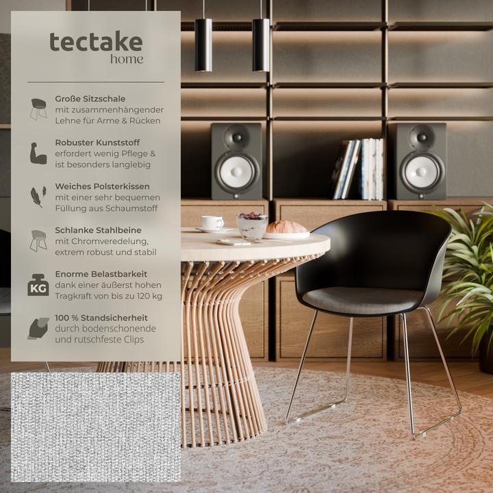 Actual product image tectake Logart plastic armchairs