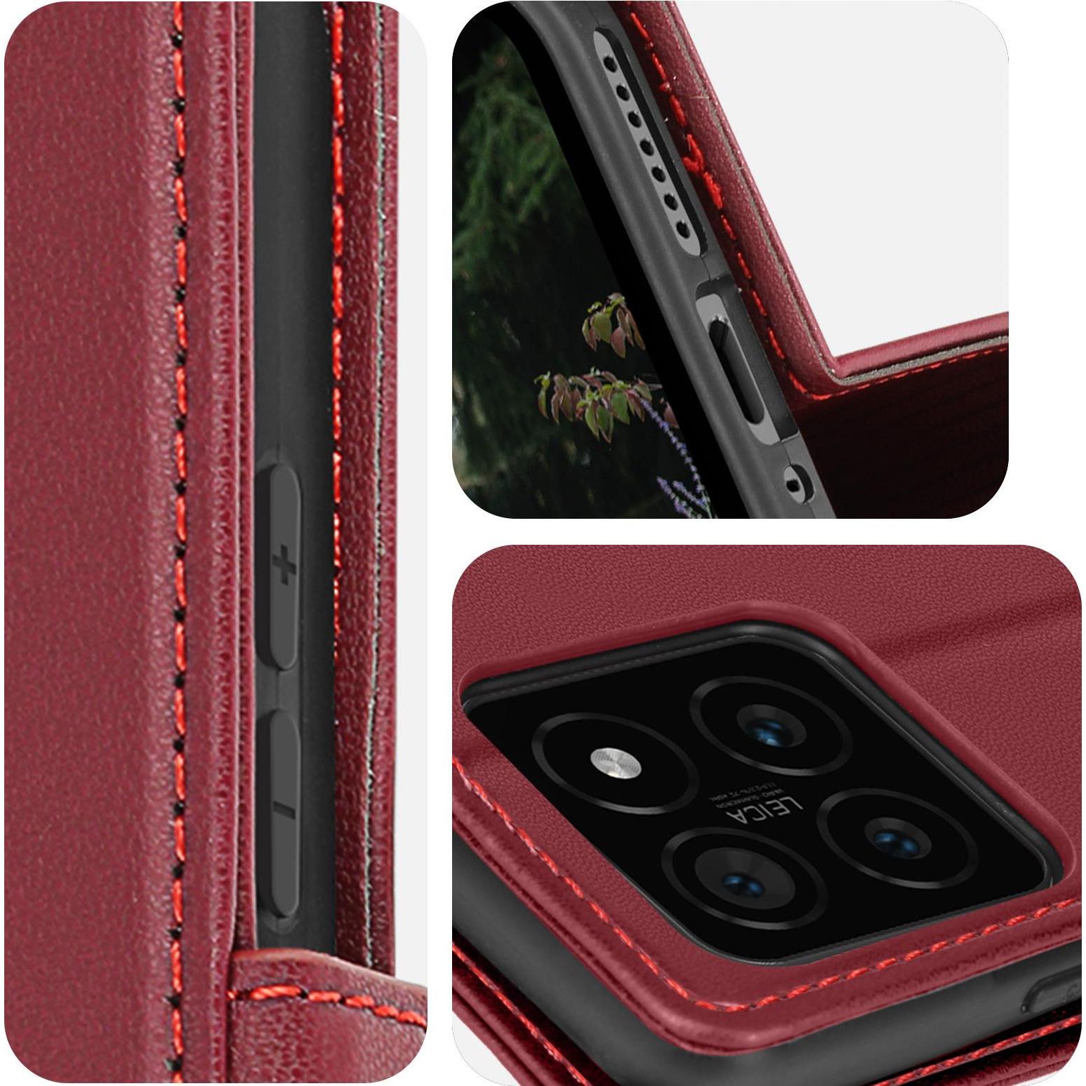 Caseme RFID-Schutzcover Series (Xiaomi 14), Smartphone Hülle, Rot