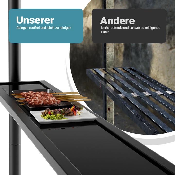 Actual product image Wiltec Barbecue pavilion coffee 245x152cm BBQ pavilion barbecue canopy barbecue tent (245 cm, 158 cm)