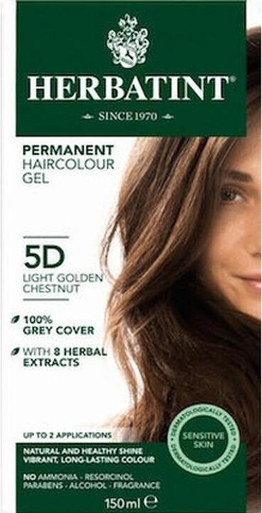 Produktbild Herbatint Permanentes Haarfärbegel 5d Hellbraun Gold - 150ml (Hellbraun gold)