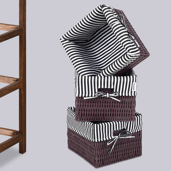 Actual product image Casaria Floor standing shelf with baskets (71 x 31 x 28 cm)