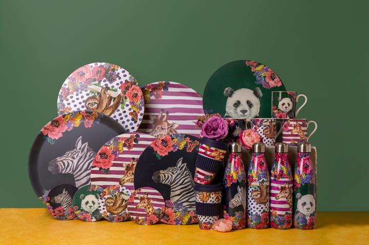 Immagine prodotto Mikasa Vassoio rotondo Wild at Heart Giraffe, 36 cm