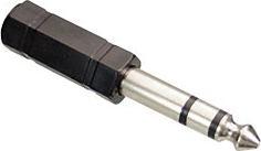 Eneroid Klinkenstecker 6,35 mm stereo auf Klinkenkupplung 3,5 mm stereo.