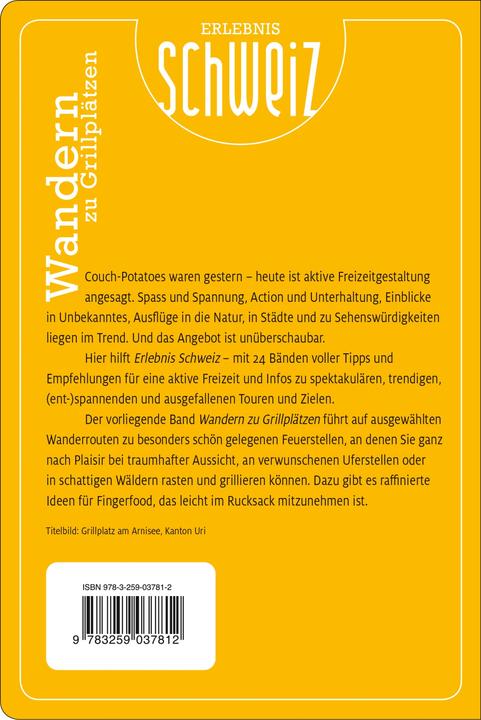 Image du produit Wandern zu Grillplätzen Erlebnis Schweiz (Allemand, Hallwag Kümmerly+Frey AG, 2023)