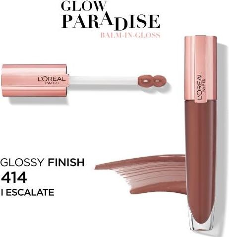 Actual product image L'Oréal Paris L'Oréal - Paris Brilliant Signature Plump-in-Gloss 400 I Maximize - Escalate 414 (414 Escalate)
