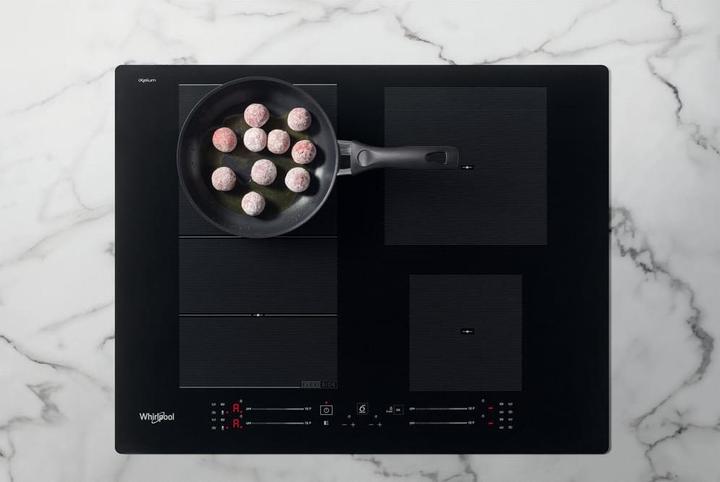 Actual product image Whirlpool induction hob WF S7560 NE 60 cm, 1 FlexiSlide, Booster, Black (59 cm, Induction hob)