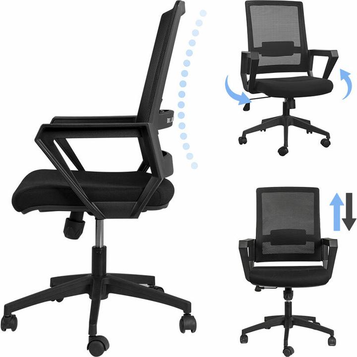 Produktbild Contini Bürostuhl WorkEase schwarz (41 - 48 cm)