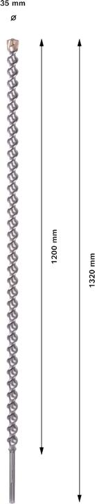 Produktbild Bosch Professional Zubehör Hammerbohrer SDS max-7, 35 x 1200 x 1320 mm (35 mm)