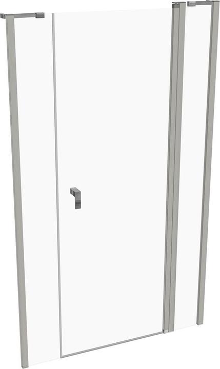 Actual product image Hüppe Design pure 4-corner swing door with fixed segment and side panel in niche, width:120cm height:200cm (211 cm, 120 cm, 200 cm)
