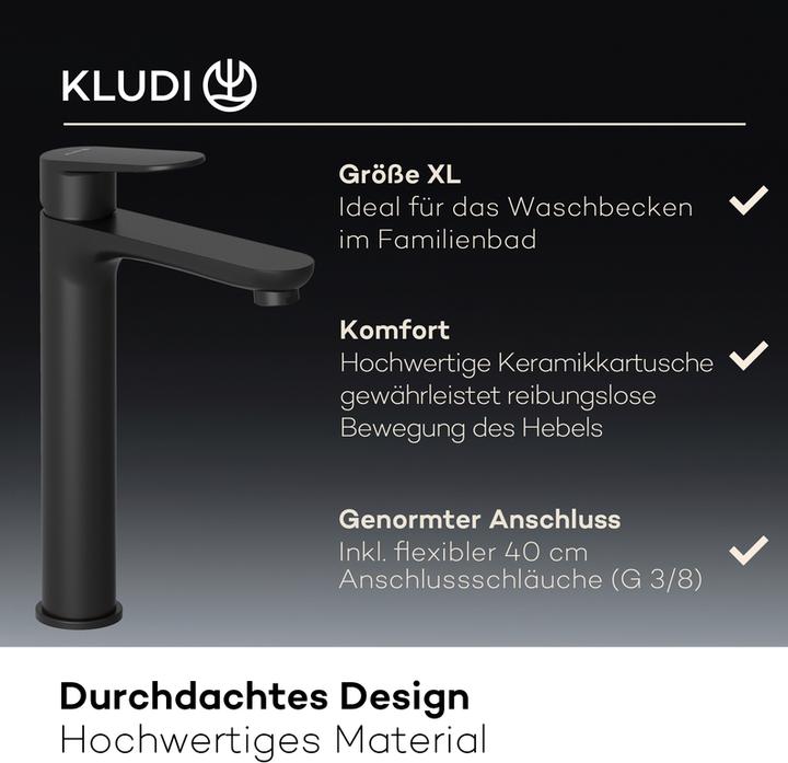 Image du produit Kludi X1 Mitigeur de lavabo, taille XL, sans vidage