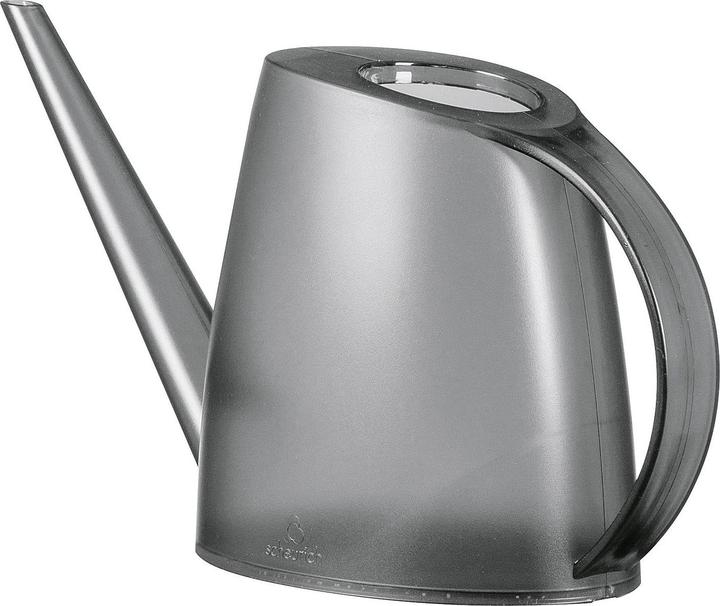 Actual product image Scheurich Lilly 16, plastic watering can/jug Colour: Clear Platinum, 31.06 cm wide, 7.706 cm thick (1.50 l)