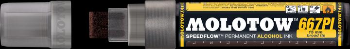 Produktbild Molotow Permanentmarker Masterpiece Speedflow nachfüllbar 667 PI 15mm kupferschwarz (Kupferschwarz, 15 mm, 1 x)