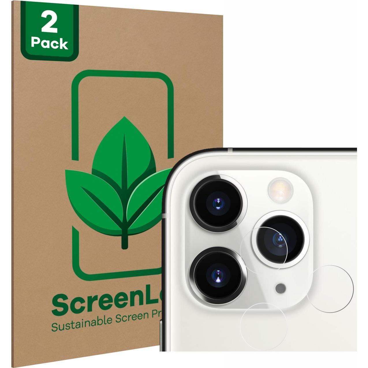 Thumbnail - ScreenLeaf Schutzfolie nachhaltiger Displayschutz Displayschutzfolie Folie Klar Transparent (2 Stück, Apple iPhone 11 Pr...