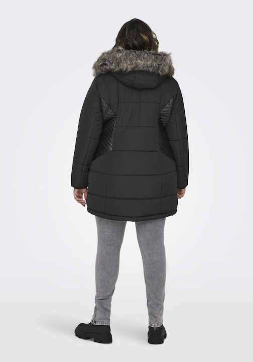 Produktbild Only Curvy Fellkapuzen Mantel (L)