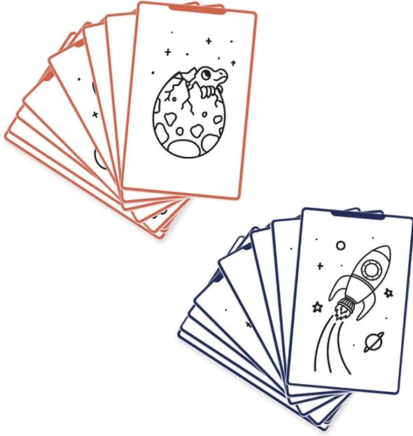 Produktbild Kidywolf Nachfüllpack Weltraum und Dino zu Designtafel