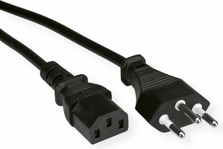 Value Power cable Switzerland T12 to C13 (1.80 m)