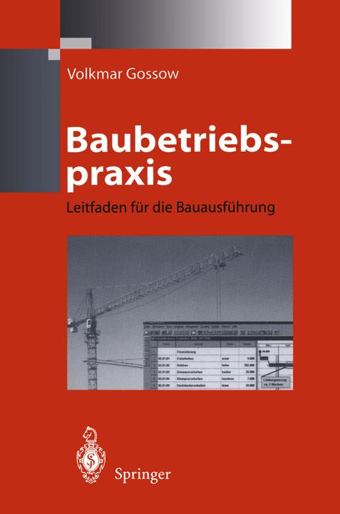 Produktbild Baubetriebspraxis (Deutsch, Volkmar Gossow, 2012)