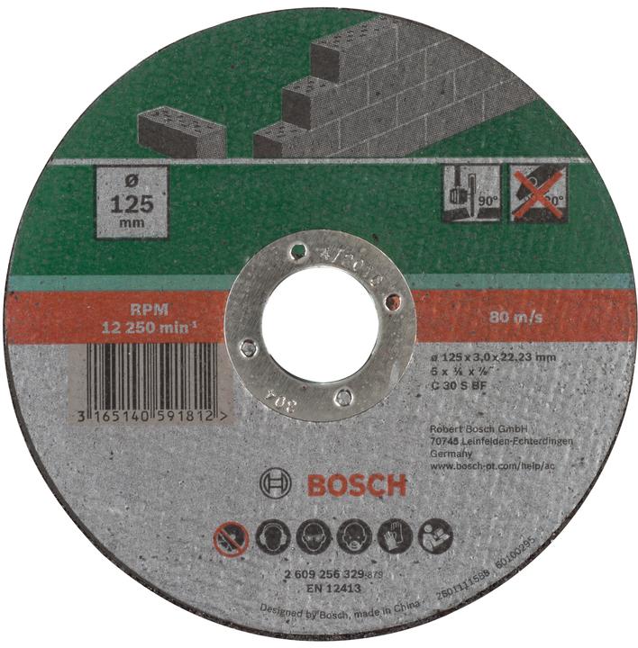 Actual product image Bosch Zubehör Cutting disc straight, stone D= 125 mm