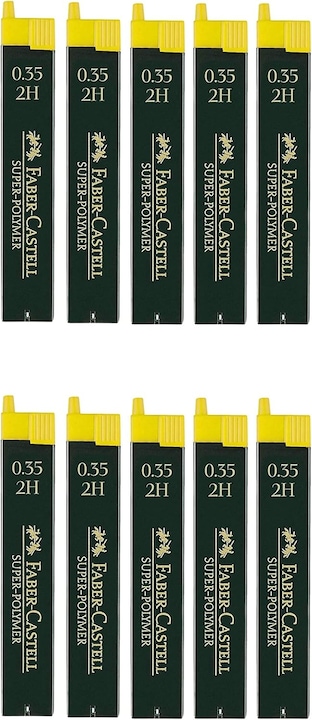 Produktbild Faber-Castell 10er Feinminen-Set Härtegrad 2H, 0,35 mm (Ersatzmine)
