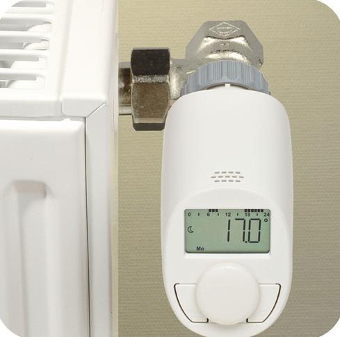 Actual product image Eqiva Set of 5 radiator thermostats, Model N