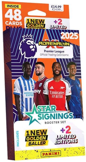 Image du produit Panini Karten Premier League 2025 Star Signings (Pack de boosters)