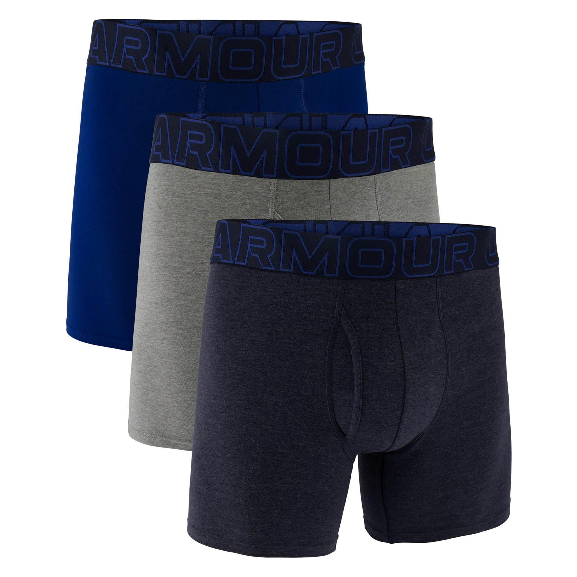 Under Armour, Herren, Unterhosen, Ua Performance Cotton - Solid 6 In 3pk, Mehrfarbig, (M, 3er Pack)