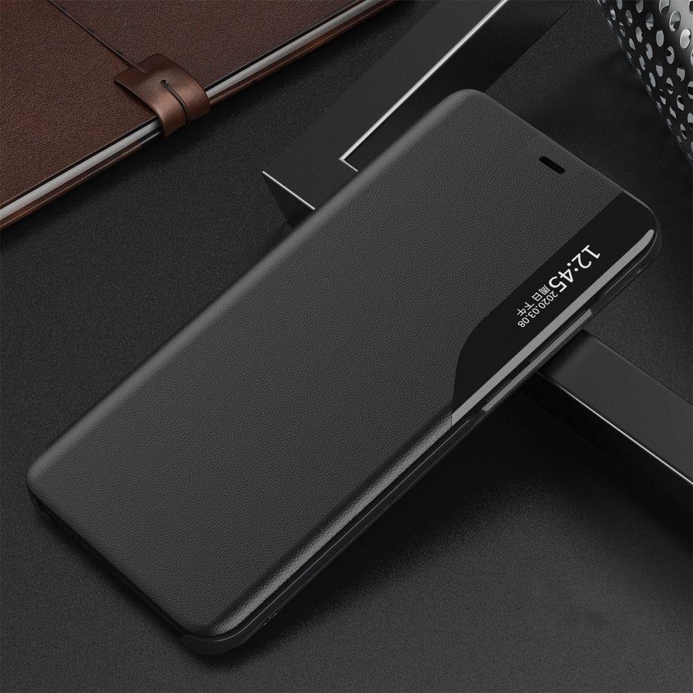 Thumbnail - Hurtel Eco Leather View Case elegant bookcase type case with kickstand for iPhone 13 Pro black (Apple iPhone 13 Pro), Sm...