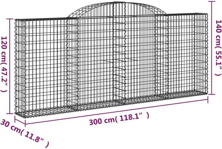 Produktbild vidaXL Gabionenkorb