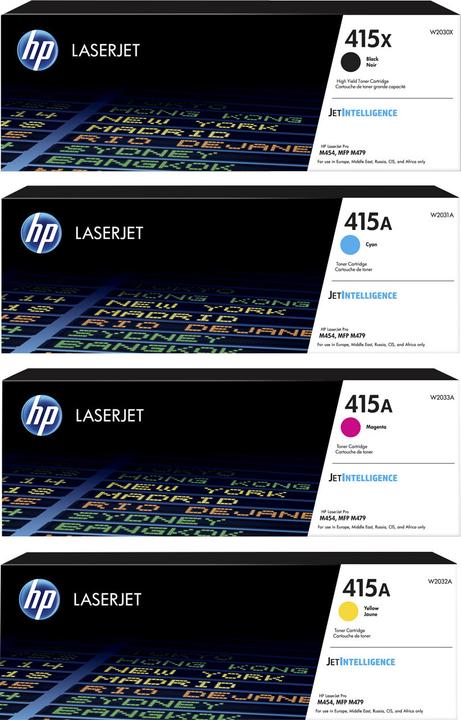 Image du produit HP Original Toner 415X 415A 4er Set LaserJet Enterprise M455 Pro MFP M454 M479