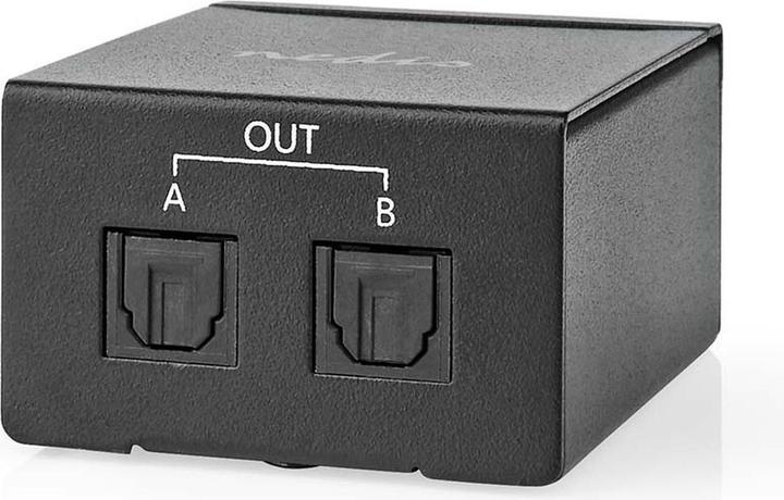 Nedis TosLink-Splitter 2-Weg Anschlüsse – Eingang: TosLink Buchse Anschlüsse – Ausgang: 2X TosLink D