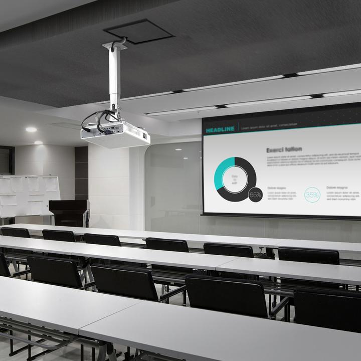 Produktbild Onkron Adjustable Ceiling/Wall Projector Mount up to 10 kg, White (Decke, Wand)