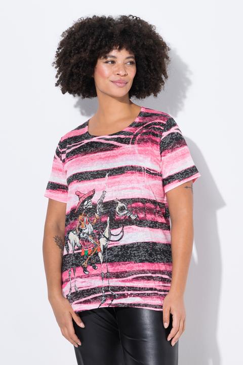 Immagine prodotto Angel of Style T-Shirt, A-Linie, Streifen, Cowboy-Motiv (46)