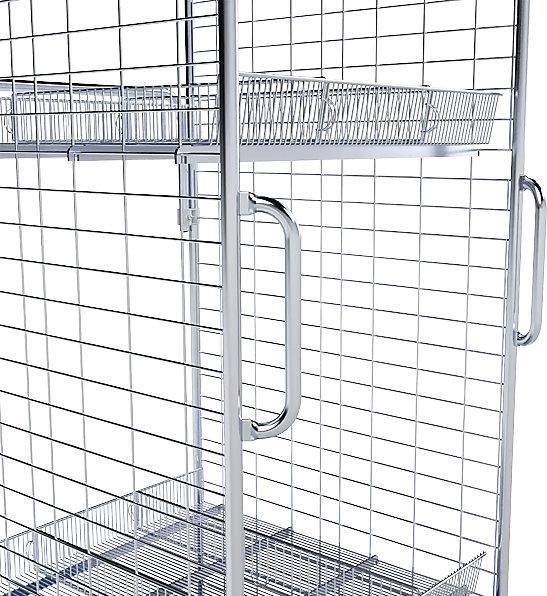 Immagine prodotto ESB Rollcontainer, 2 sponde laterali con impugnature di sicurezza, blu genziana. (500 kg)