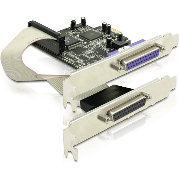 Delock PCI Express Karte 2 x Parallel, Kontrollerkarte