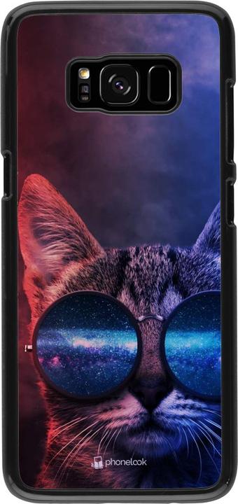 Actual product image PhoneLook Coque Red Blue Cat Glasses (Samsung Galaxy S8)