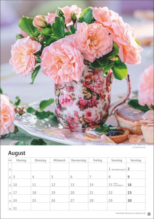 Produktbild Rosenpracht Kalender 2026 (23,5x33,5cm)