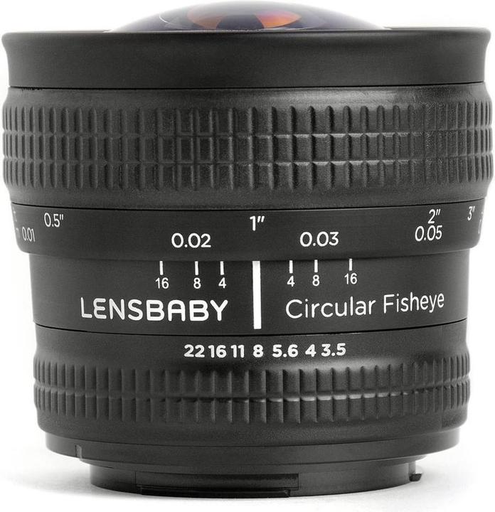 Lensbaby Fisheye Optic - Fisheye lens - 5.8 mm - f/3.5 - Micro Four Thirds (Micro Four Thirds, Micro Four Thirds)