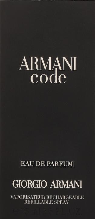 Produktbild Giorgio Armani Code Nachfüllbar (Eau de Parfum, 75 ml)