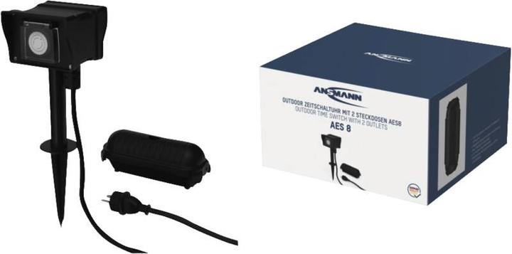 Produktbild Ansmann 1260-0012 Zeitschaltuhr analog Tagesprogramm 3680 W IP44