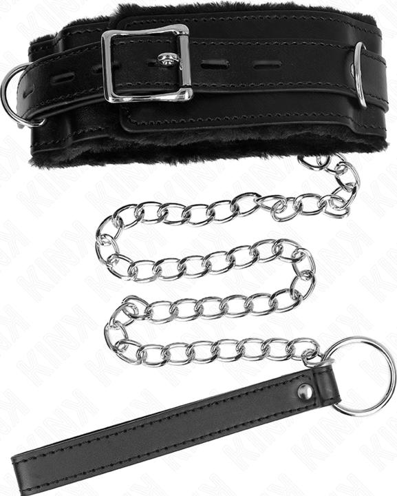 Produktbild Kink HALSBAND MIT LEINE 65 CM MIT EINSCHRÃ„NKUNGEN SCHWARZ 36-42 CM X 5,5 CM