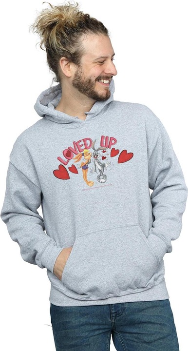 Image du produit Looney Tunes - Sweat à capuche BUGS BUNNY AND LOLA VALENTINE'S DAY LOVED UP - Homme (S)