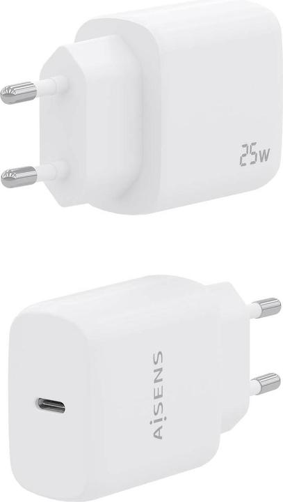 Produktbild Aisens CARGADOR USB-C PD3.0 1 PUERTO 1XUSB-C 25W BLANCO (25 W, 1 Port)