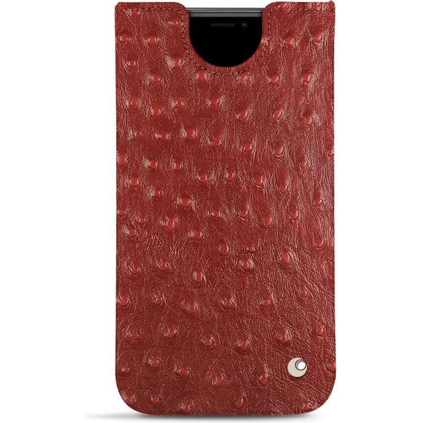 Noreve Lederschutzhülle (Apple iPhone 11 Pro), Smartphone Hülle, Rot